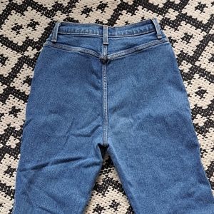 Vintage High-waisted Bareback Action West Jeans